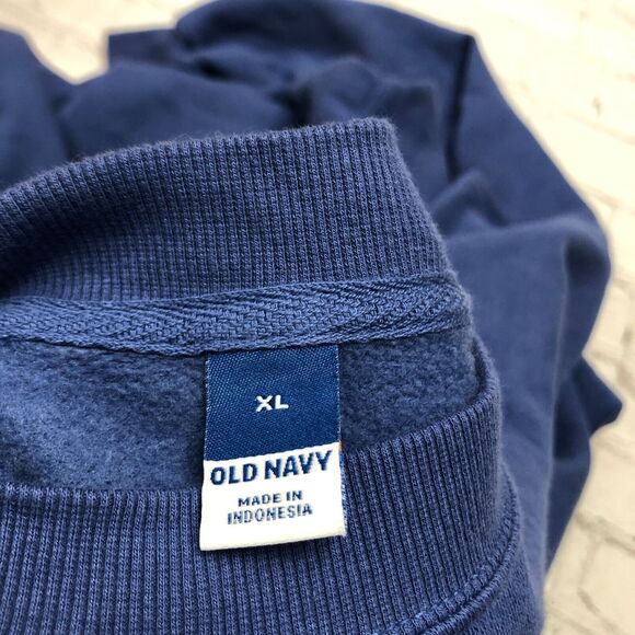 Old Navy Women Pullover Sweatshirt Top Size XL X-Large Blue Cotton Blend B169 15 - Picture 5 of 13